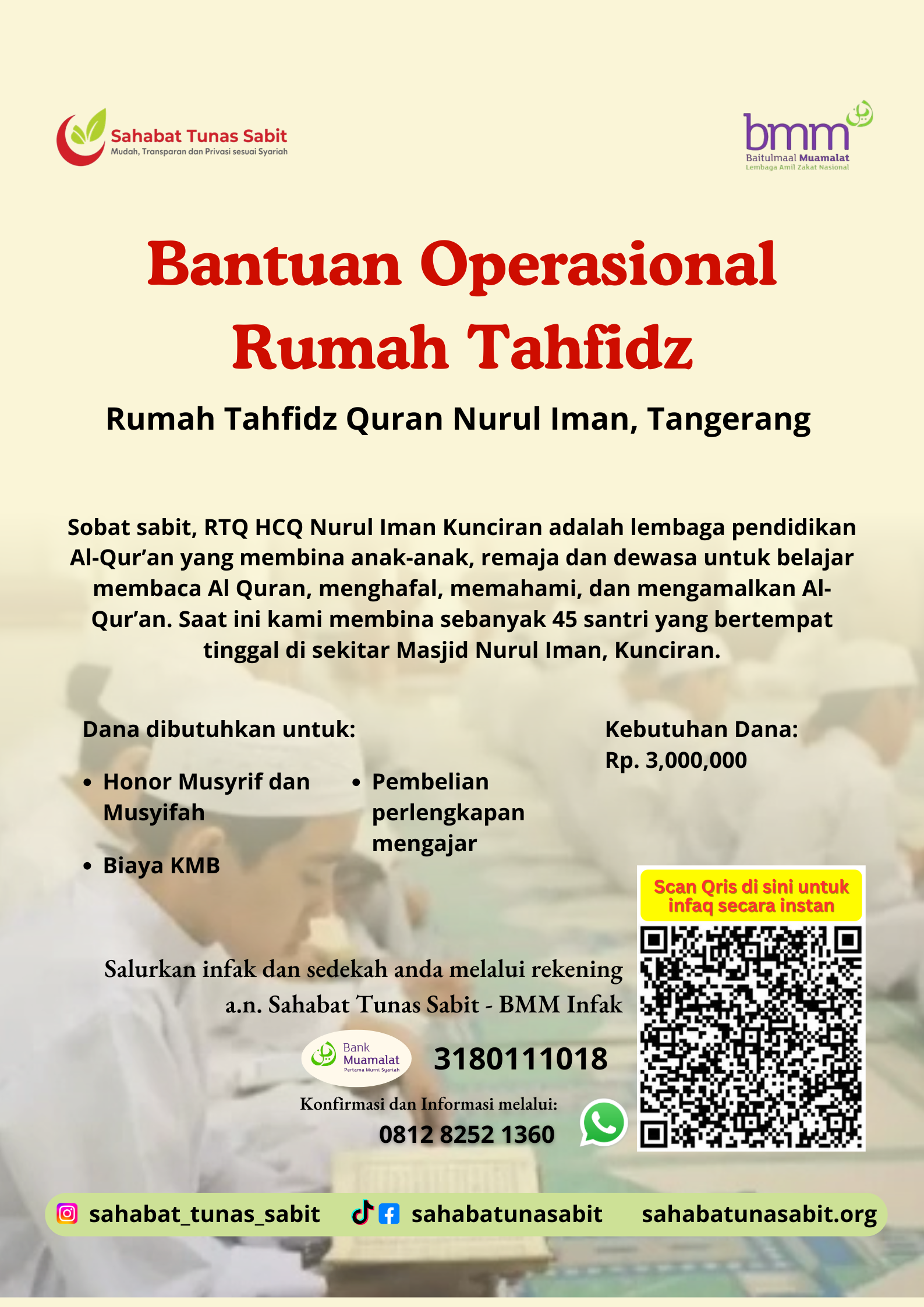 Postel Vertikal Pendidikan Motivasional Pink Biru