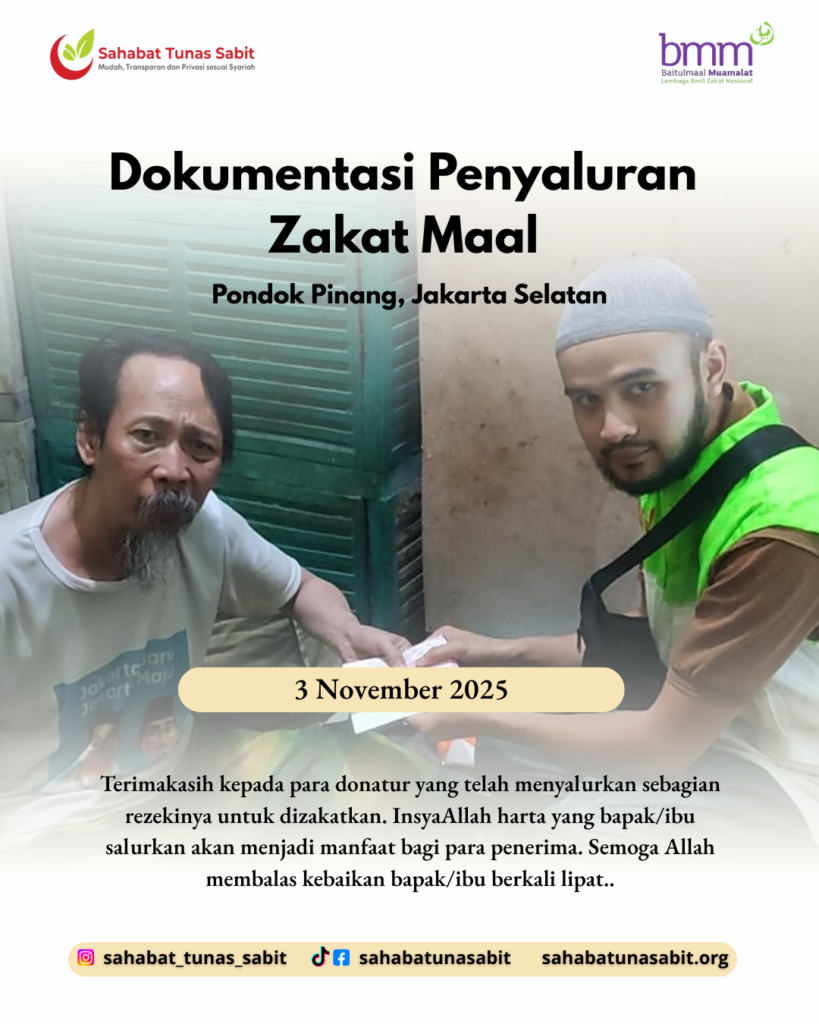 Penyaluran Zakat Maal STS – Bintaro, Jakarta Selatan