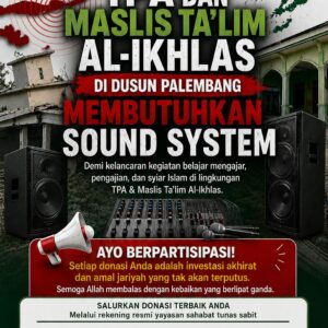 Sound System untuk TPA dan Masjlis Ta'lim Al-Ikhlas